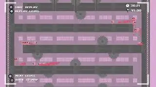 Super Meat Boy - Trying to get through Cotton Alley