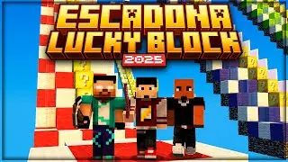 COMO BAIXAR E INSTALAR A ESCADONA DE LUCKYBLOCK NO MINECRAFT | TUTORIAL ATUALIZADO 2025