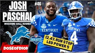 The WRECKING BALL/ Best Run Defender In The Power-5: Josh Paschal Lions Draft 2022