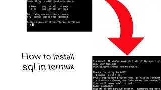 How to install sql in termux 