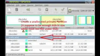 How to create Grub4Dos CDFS partition on your Harddrive