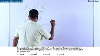 Galaxy Velocity  Spectral Line Shift NEET 12th Physics Wave Optics