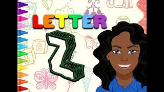 COLORING THE LETTER Z 🎨 | EASY ART LEARNING ACTIVITY FOR KIDS | MS.COURTNEY'S COLORING CORNER