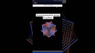 Python Programming: Can you draw this design in python ? #python #coding #youtubeshorts #programming