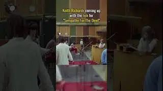 Keith Richards coming up with the lick for Sympathy For The Devil! #rollingstones #keithrichards