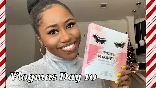 VLOGMAS DAY 10: TRYING MAGNETIC LASHES FROM AMAZON | VICILEY COSMETICS