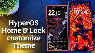 HyperOS Home & Lock Screen Customize Premium Theme For Any Xiaomi Devices | Demon Slayer | #hyperos