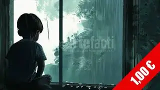 Child Gazing Through Foggy Window | HD Emotional Stock Footage