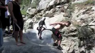 Jumping off 50 foot cliff