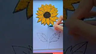 grain art 😊#easydiyeveryday #trending #viral#suniyansuniyan#sunflower