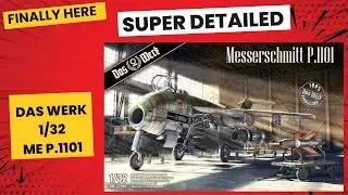 DAS WERK 1/32 Messerschmitt ME P1101 WWII German 1946  Jet Plane