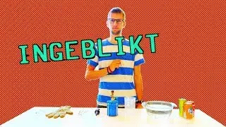 'INGEBLIKT' | EEN BLIKJE PLETTEN ZONDER HET AAN TE RAKEN !! ( Proefje / Experiment rond luchtdruk)