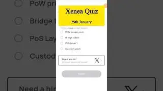Xenea Wallet Daily Quiz 29 January | Xenea Wallet Quiz Answer Today 29 January |Xenea Voucher Code