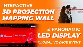 [ALTA MEDIA] Interactive 3D Projection Mapping Wall & Panoramic LED Display (Global Voyage Event)