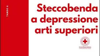 Steccobende a depressione; immobilizzazione arti superiori