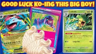 Mega Venusaur ex can heal 150 per turn BEFORE Jumbo Ice Creams AND has 480 HP??? This Deck is TANKY!