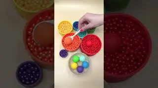 Reverse Zen Art: Hypnotizing Pearl Beads in Wood Cups #dominomarble