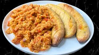 Plantain And Egg Sauce Recipe | The Best Scrambled Egg Sauce Recipe #cooking
