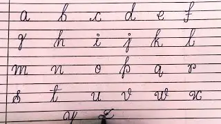 Small letters cursive writing | good Handwriting 