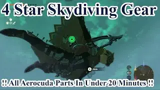 Glide Armor Four Star Guide w/ 20 minute Aerocuda Eye + Aerocuda Wing in Zelda Tears of the Kingdom