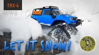 Let It Snow! TRX 4 Sport Crawling In Deep Snow