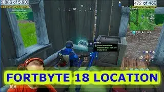 Fortnite Fortbyte #18 Location - Found somewhere between Mega Mall and Dusty Divot