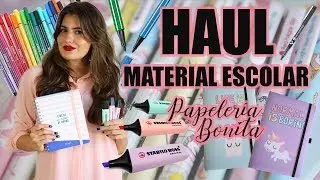 HAUL MATERIAL ESCOLAR | PAPELERÍA BONITA | VUELTA A CLASE 2018/2019 ✐