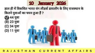 Rajasthan Current Affairs | 10 January 2026| Baba Learning Point