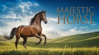 Majestic Horse |  relaxation film | New Animal's 4k Video