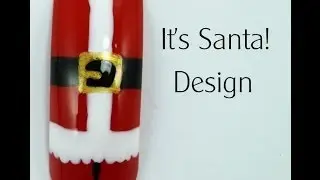 Lucy's Stash: How to paint Santa's Suit! Step by step nail art tutorial