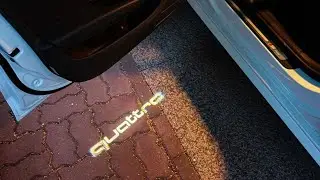 Audi A4 B8 2014 puddle lights retrofit to front doors