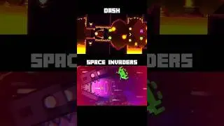 [MASHUP] Dash + Space Invaders | Geometry Dash 2.2 #shorts
