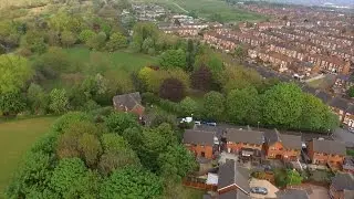 Aerial Drone Footage Fenton, Stoke on Trent, UK. 11th May 2017. Practise Flight.