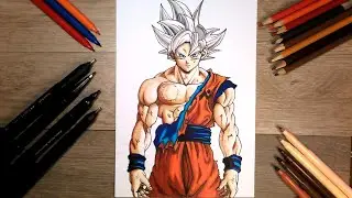 Cómo dibujar el Goku instinto superior dominado, completo