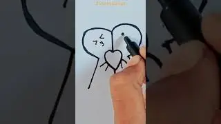 Satisfying Creative Art Tutorial 💑#shorts