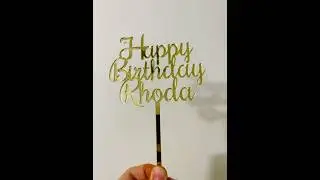 Custom Cake Toppers 👍🤩#canada #calligraphy #glowforge #customcaketopper #art #diy #funny #shorts