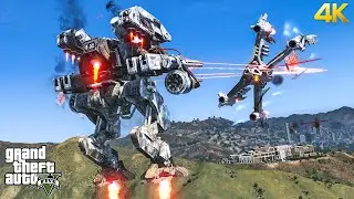 GTA 5 - The Ultimate MECH Mod Gameplay (W.I.P.)