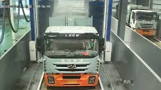 Gargage truck washing system
