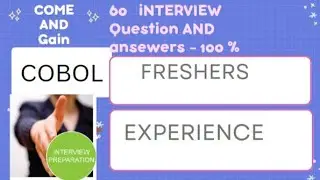 COBOL Mainframe Interview Questions and Answers for Freshers, Intermediate and Experiences#COBOL