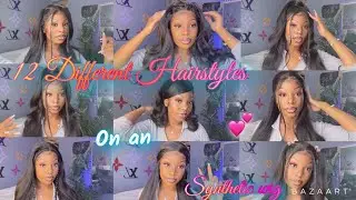 12 CUTE & EASY HAIRSTYLES ON SENSATIONNEL SYNTHETIC WIG- EMERY 💞| MIONEKA G
