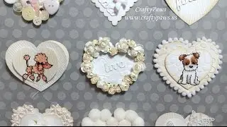 Sweet DIY Valentines Embellies: Diemond Dies DTP + vr to C's Vintage Gifts & More