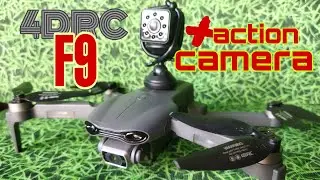 4DRC F9 drone with action camera mount