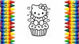Раскраски и рисунки Hello Kitty 🌸 | Рисование для детей (простое)