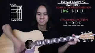 Sunday Morning Guitar Cover Acoustic - Maroon 5 🎸 |Tabs + Chords|