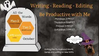 All the Words October #ATWO Write/Edit With Me | Productivity | Body Doubling