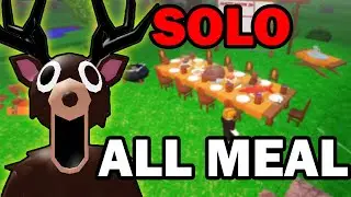 I Cooked EVERY MEAL SOLO in the NEW THANKSGIVING UPDATE of 99 Nights...