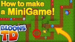 Bloons Tower Defense in MINECRAFT - How to make a tower defense MINIGAME