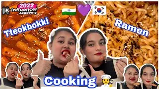Indians🇮🇳 making Tteokbokki & Ramen at Home| K-influencer 2022 🇰🇷