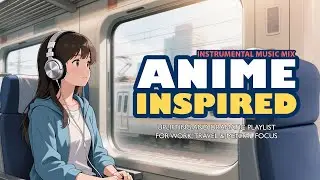 Anime-Inspired Focus Music - Uplifting & Dramatic Instrumental Mix for Work, Travel & Study