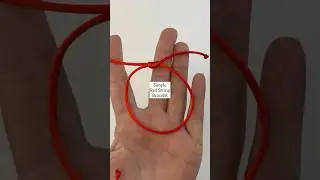 Adjustable sliding knot bracelet! Simple red string bracelet with single sliding knot #bracelet